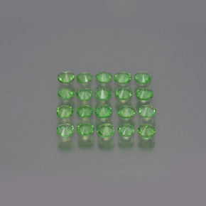 Tsavorite Garnet Gemstones in 2.8 mm Size for Sale, Tsavorite Garnet Stones in Lively Green Color