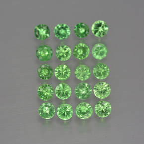 1.94 ctw Green Tsavorite Garnet Stones, Natural Tsavorite Garnet in Diamond-Cut Shape for Sale