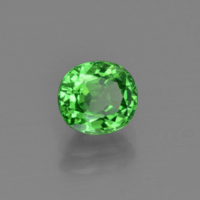 1.41 ct Green Tsavorite Garnet Stone, Natural Tsavorite Garnet in Oval Facet Shape for Sale
