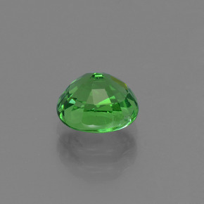 Tsavorite Garnet Gemstone in 6.5 x 5.9 mm Size for Sale, Tsavorite Garnet Stone in Medium Green Color