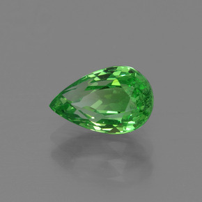 1.52 ct Green Tsavorite Garnet Stone, Natural Tsavorite Garnet in Pear Facet Shape for Sale