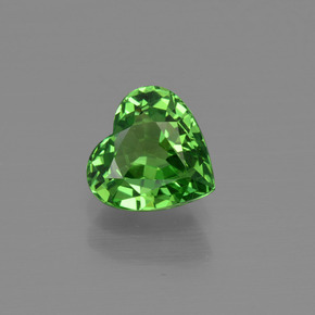 1.3ct Heart Facet Green Tsavorite Garnet for sale thumb image of 1.3ct Heart Facet Green Tsavorite Garnet (ID: 415342)
