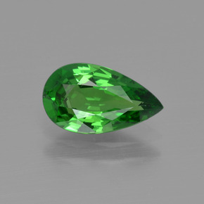 1.26 ct Green Tsavorite Garnet Gemstone, Tsavorite Garnet Gem in Pear Facet Shape for Sale.