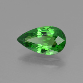 1.26 ct Green Tsavorite Garnet Stone, Natural Tsavorite Garnet in Pear Facet Shape for Sale