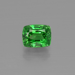 Giftgrün Tsavorit / Tsavolith Edelstein - 1.2ct Kissenschliff (ID: 415347)