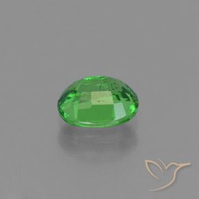 Tsavorite Garnet Gemstone in 6.7 x 5.4 mm Size for Sale, Tsavorite Garnet Stone in Electric Green Color