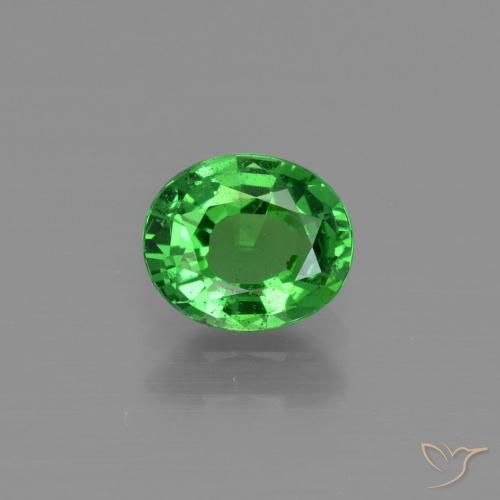 Verde eléctrico Granate Tsavorita Gema - 1ct Forma ovalada (ID: 415352)