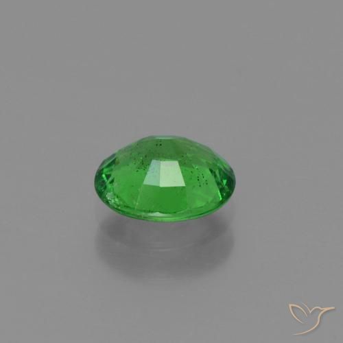 Tsavorite Garnet Gemstone in 6.8 x 5.7 mm Size for Sale, Tsavorite Garnet Stone in Electric Green Color