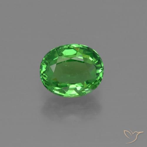 1.21ct Natural Bright Green Tsavorite Garnet, Oval, VS