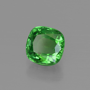 1.10 ct Green Tsavorite Garnet Stone, Natural Tsavorite Garnet in Cushion-Cut Shape for Sale