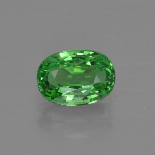 Medium Green Гранат Цаворит Камень - 1.2ct Фасетный Овал (ID: 415389)