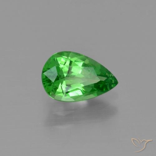 1.07 ct Green Tsavorite Garnet Stone, Natural Tsavorite Garnet in Pear Facet Shape for Sale