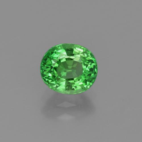 Medium Green Гранат Цаворит Камень - 1.2ct Фасетный Овал (ID: 415393)