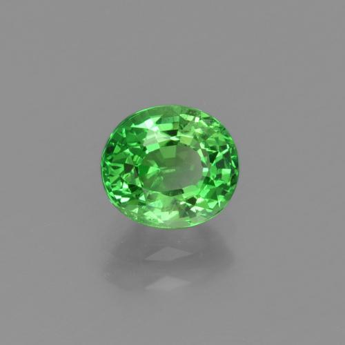 1.16 ct Green Tsavorite Garnet Stone, Natural Tsavorite Garnet in Oval Facet Shape for Sale