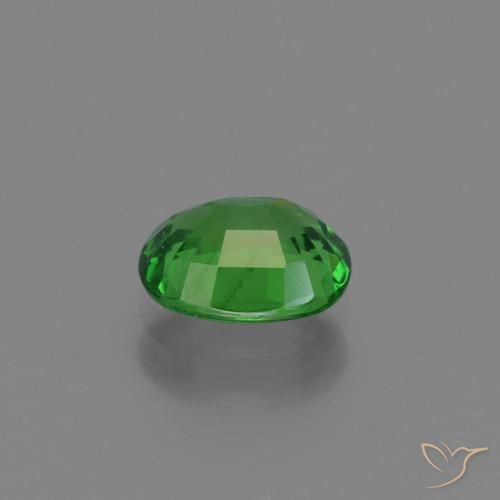 Tsavorite Garnet Gemstone in 7 x 5.6 mm Size for Sale, Tsavorite Garnet Stone in Electric Green Color