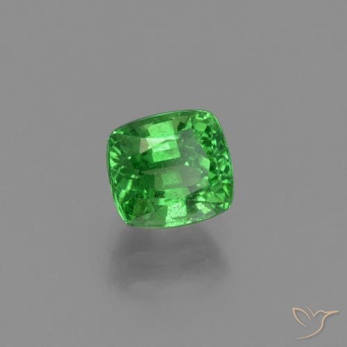 1.18 ct Green Tsavorite Garnet Stone, Natural Tsavorite Garnet in Cushion-Cut Shape for Sale