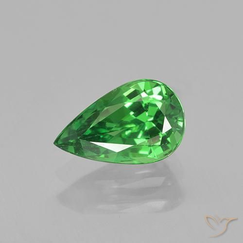 1.17 ct Pear Cut Tsavorite Garnet, 8.5 x 5.3 mm From Tanzania, Photo A