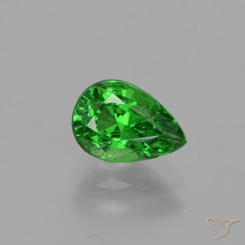 1.22 ct Pear Cut Tsavorite Garnet, 7.6 x 5.2 mm From Tanzania, Photo A