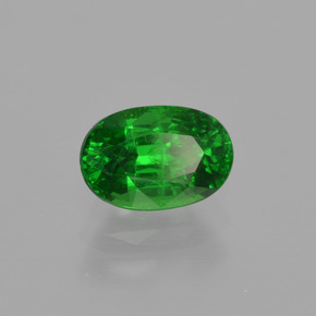 1.15 ct Green Tsavorite Garnet Stone, Natural Tsavorite Garnet in Oval Facet Shape for Sale