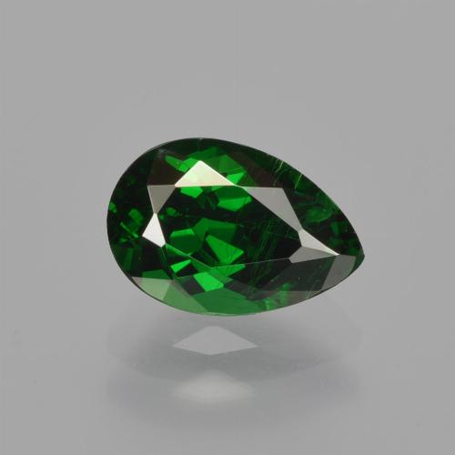 ダークグリーン ツァボライトガーネット 宝石 - 1.3ct ペアーファセット (ID: 415747)