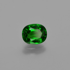 1.01 ct Green Tsavorite Garnet Stone, Natural Tsavorite Garnet in Oval Facet Shape for Sale