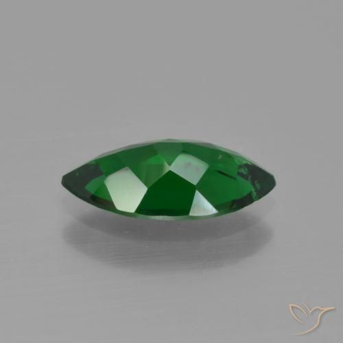Tsavorite Garnet Gemstone in 10.2 x 5.5 mm Size for Sale, Tsavorite Garnet Stone in Deep Green Color