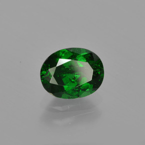 1.12 ct Green Tsavorite Garnet Stone, Natural Tsavorite Garnet in Oval Facet Shape for Sale