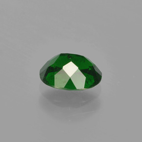 Tsavorite Garnet Gemstone in 7 x 5.6 mm Size for Sale, Tsavorite Garnet Stone in Forest Green Color