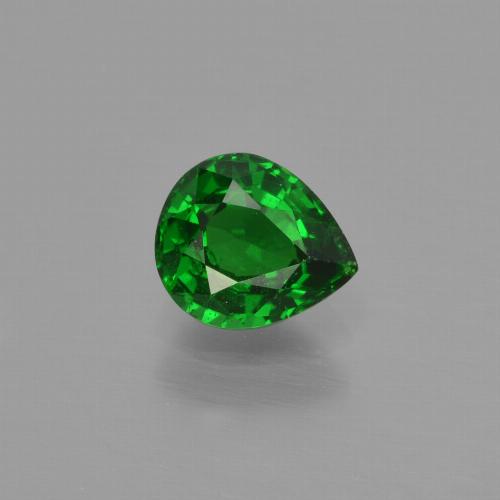 Темно-зеленый Гранат Цаворит Камень - 0.9ct Фасетная Груша (ID: 415869)
