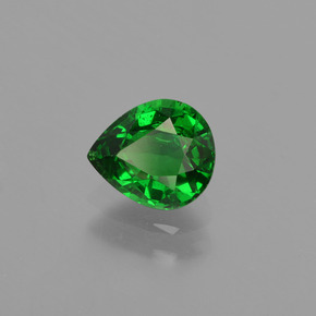 0.88 ct Green Tsavorite Garnet Stone, Natural Tsavorite Garnet in Pear Facet Shape for Sale