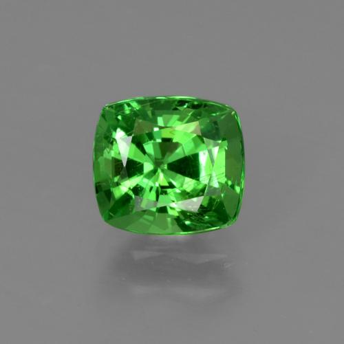 Verde intenso Granate Tsavorita Gema - 1.1ct Corte en Forma Cojín (ID: 422621)