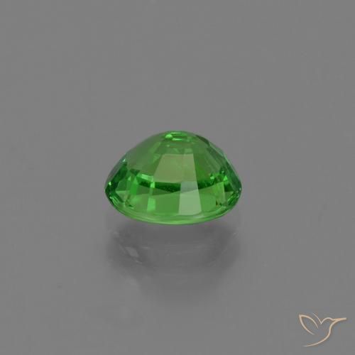 Tsavorite Garnet Gemstone in 6.4 x 5.3 mm Size for Sale, Tsavorite Garnet Stone in Electric Green Color