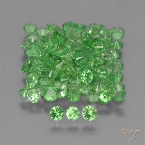 5.26ctw Natural Lively Green Tsavorite Garnet, Round, VS