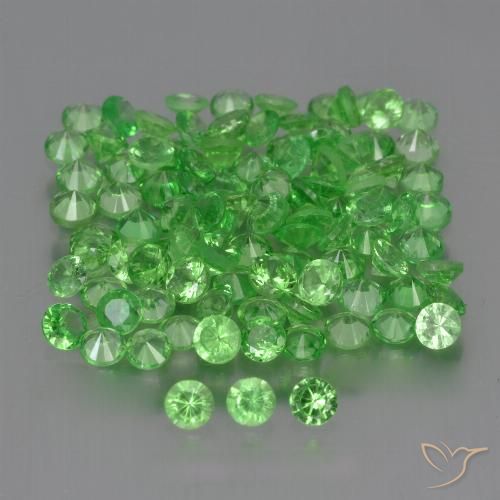 4.76ctw Natural Lively Green Tsavorite Garnet, Round, VS
