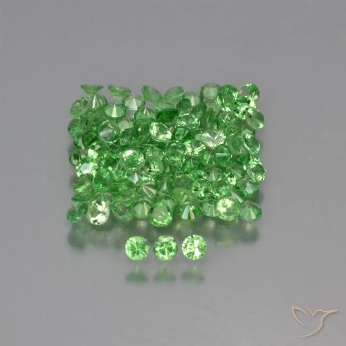 4.08 ct Diamond Cut Tsavorite Garnet, 2.1 mm From Kenya, Photo A
