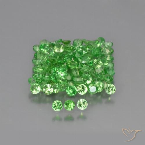 4.13 ct Diamond Cut Tsavorite Garnet, 2.1 mm From Kenya, Photo A