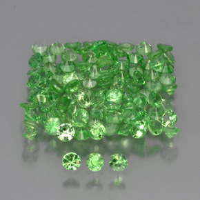 3.73 ctw Green Tsavorite Garnet Stones, Natural Tsavorite Garnet in Diamond-Cut Shape for Sale