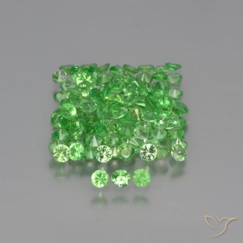 3.98 ct Diamond Cut Tsavorite Garnet, 2.1 mm From Kenya, Photo A