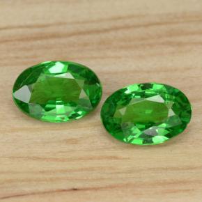 Medium Green Tsavorite Garnet Gem - 0.4ct Oval Facet (ID: 468818)
