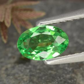 Medium Green Гранат Цаворит Камень - 0.5ct Фасетный Овал (ID: 468856)