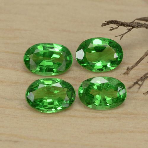 Medium Green Гранат Цаворит Камень - 0.3ct Фасетный Овал (ID: 468925)