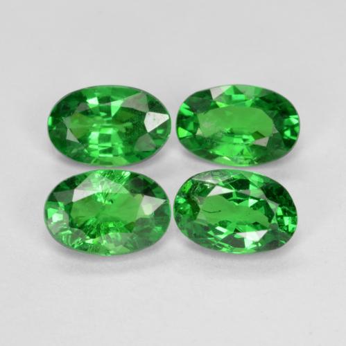 Intense Green Гранат Цаворит Камень - 0.5ct Фасетный Овал (ID: 468927)