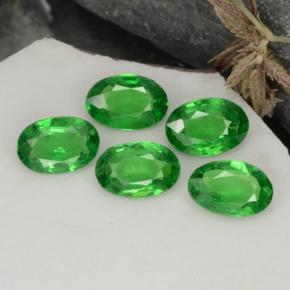 2.01 ctw Green Tsavorite Garnet Stones, Natural Tsavorite Garnet in Oval Facet Shape for Sale