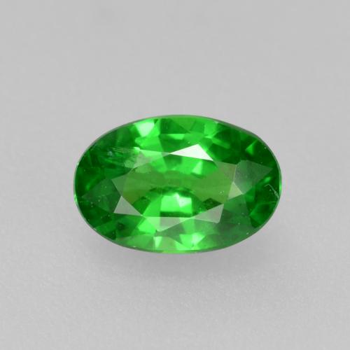 Ярко-зеленый Гранат Цаворит Камень - 0.5ct Фасетный Овал (ID: 469023)