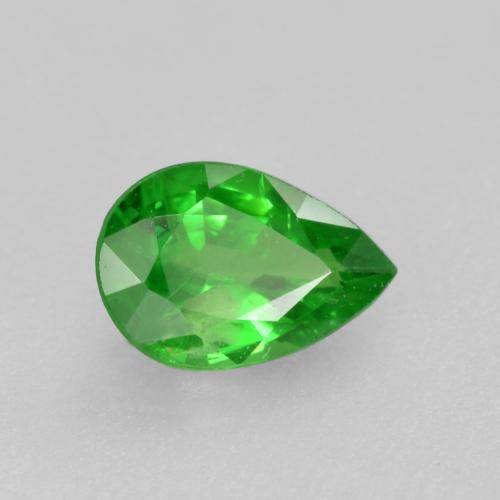 0.46 ct Green Tsavorite Garnet Stone, Natural Tsavorite Garnet in Pear Facet Shape for Sale
