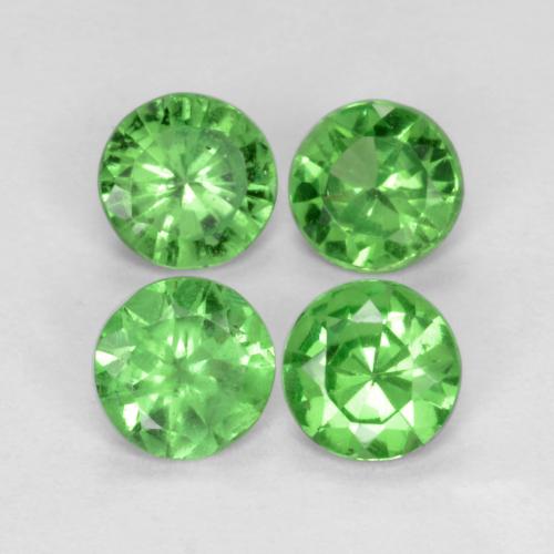 Medium Green Гранат Цаворит Камень - 0.2ct Бриллиантовая Огранка (ID: 473646)