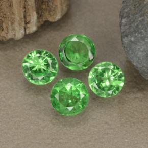 1.01 ctw Green Tsavorite Garnet Gemstones, Tsavorite Garnet Gems in Diamond-Cut Shape for Sale.
