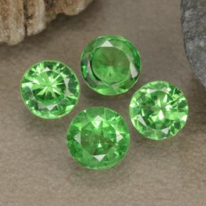 1.01 ctw Green Tsavorite Garnet Stones, Natural Tsavorite Garnet in Diamond-Cut Shape for Sale