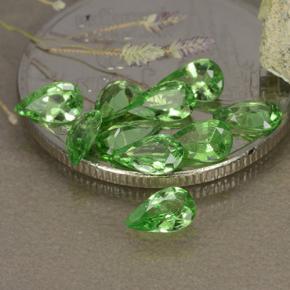 1.48 ctw Green Tsavorite Garnet Stones, Natural Tsavorite Garnet in Pear Facet Shape for Sale