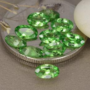 2.27 ctw Green Tsavorite Garnet Stones, Natural Tsavorite Garnet in Oval Facet Shape for Sale